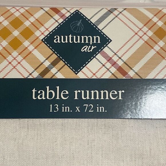 Autumn Air Fall Harvest Thankful Truck Pumpkins Table Runner NWT 13 x 72 inches - Picture 9 of 9